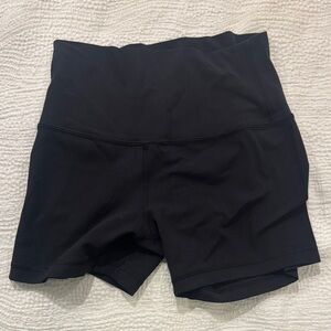 lululemon athletica Black High-Waist Shorts